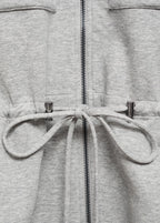 Short Sleeved Jacket With Adjustable Waistband