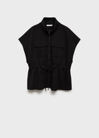Short Sleeved Jacket With Adjustable Waistband