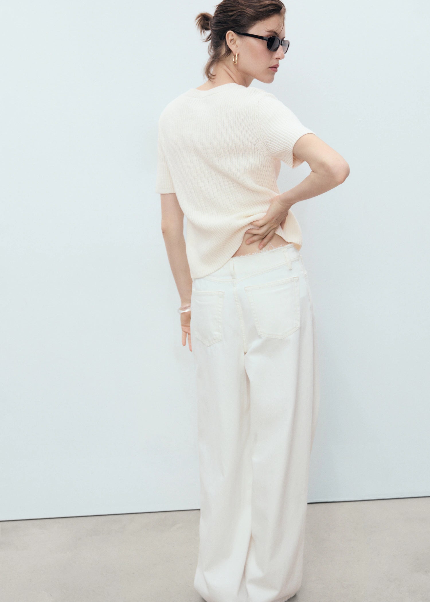 Short Sleeved Knitted Cardigan