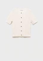 Short Sleeved Knitted Cardigan