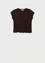 Short Sleeved Knitted Cotton Sweater