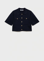 Short Sleeved Knitted Jacket