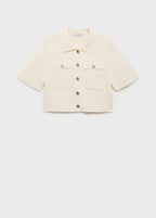 Short Sleeved Knitted Jacket