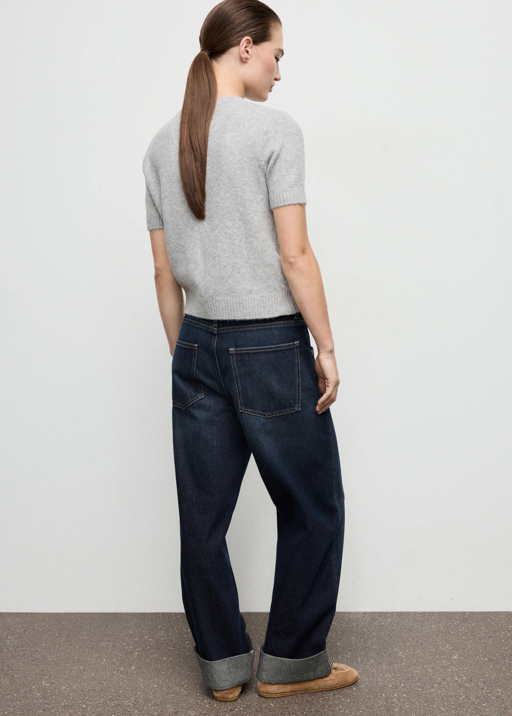 Short Sleeved Knitted Sweater