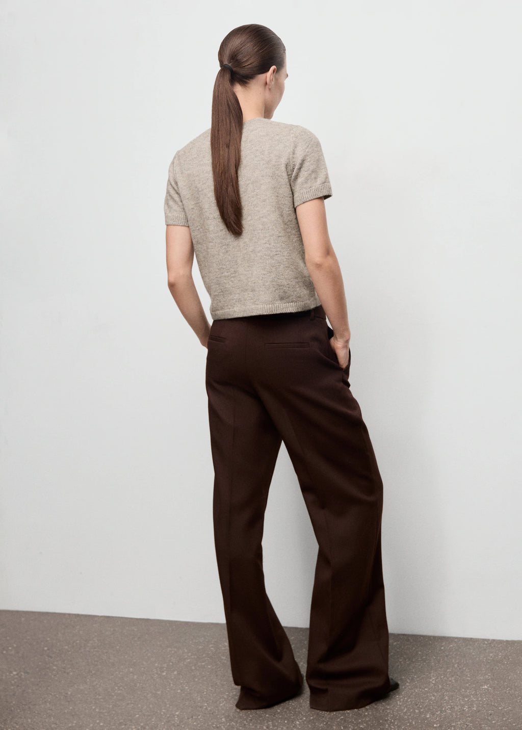 Short Sleeved Knitted Sweater