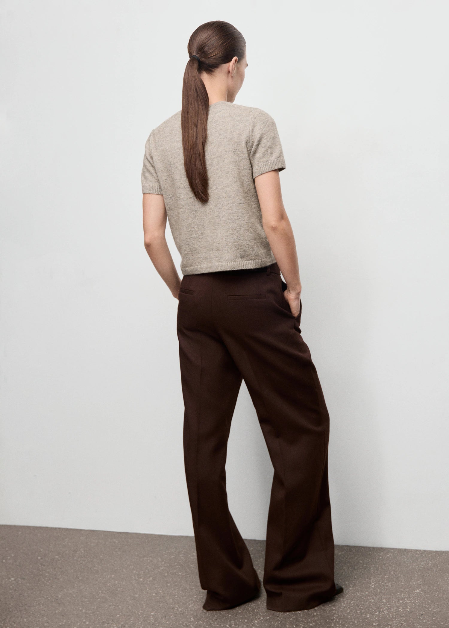 Short Sleeved Knitted Sweater