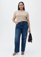 Short Sleeved Lurex Sweater