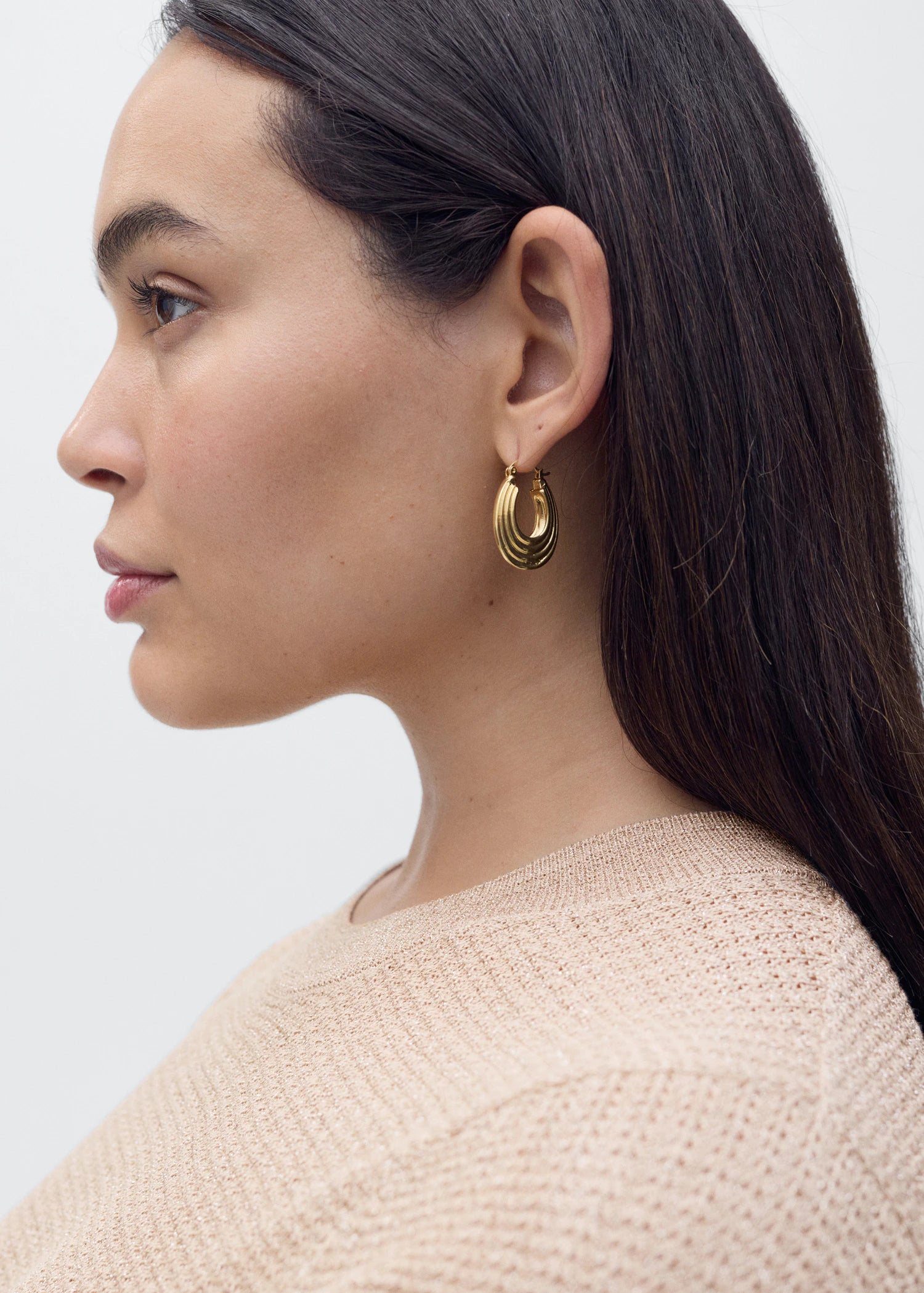 Short Sleeved Lurex Sweater