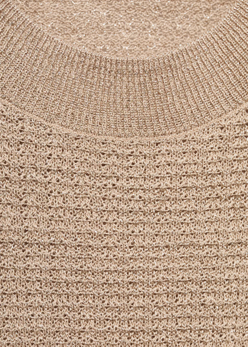 Short Sleeved Lurex Sweater