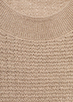 Short Sleeved Lurex Sweater