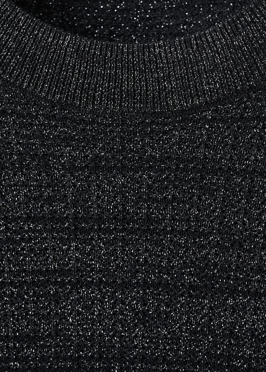 Short Sleeved Lurex Sweater