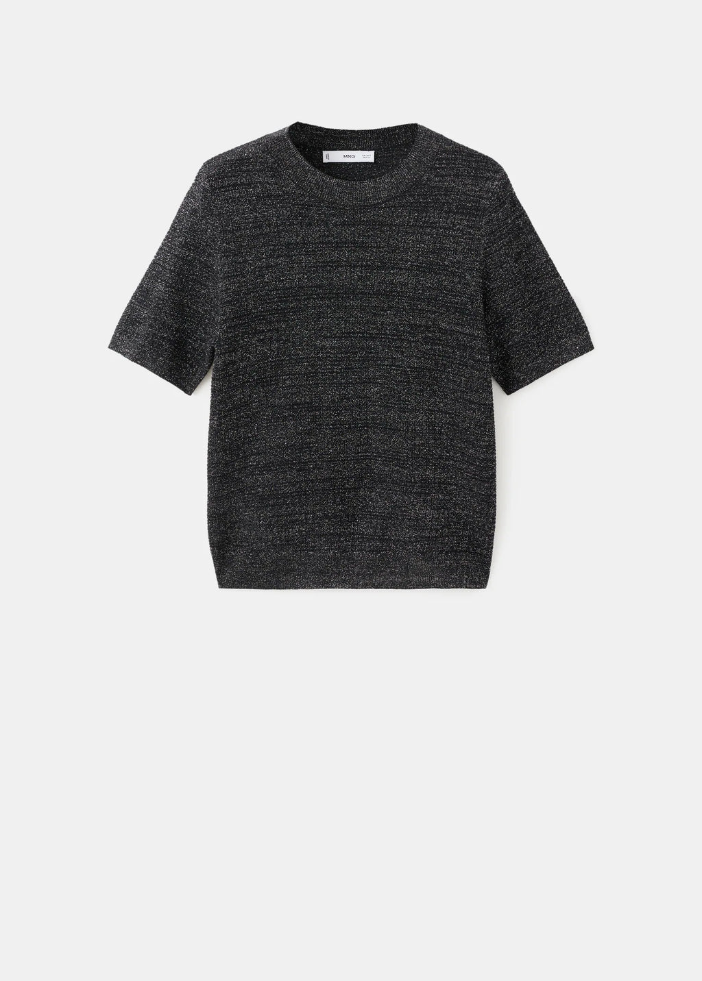 Short Sleeved Lurex Sweater