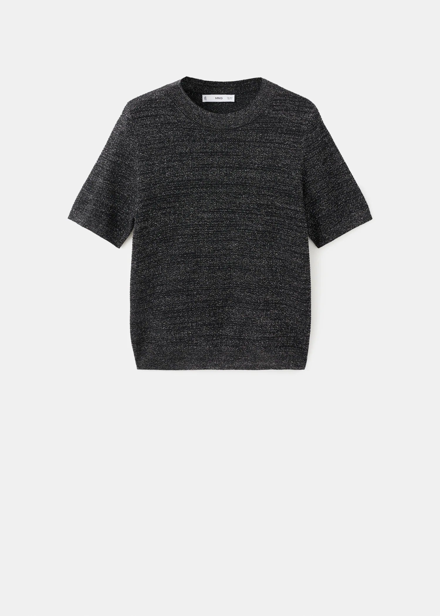 Short Sleeved Lurex Sweater