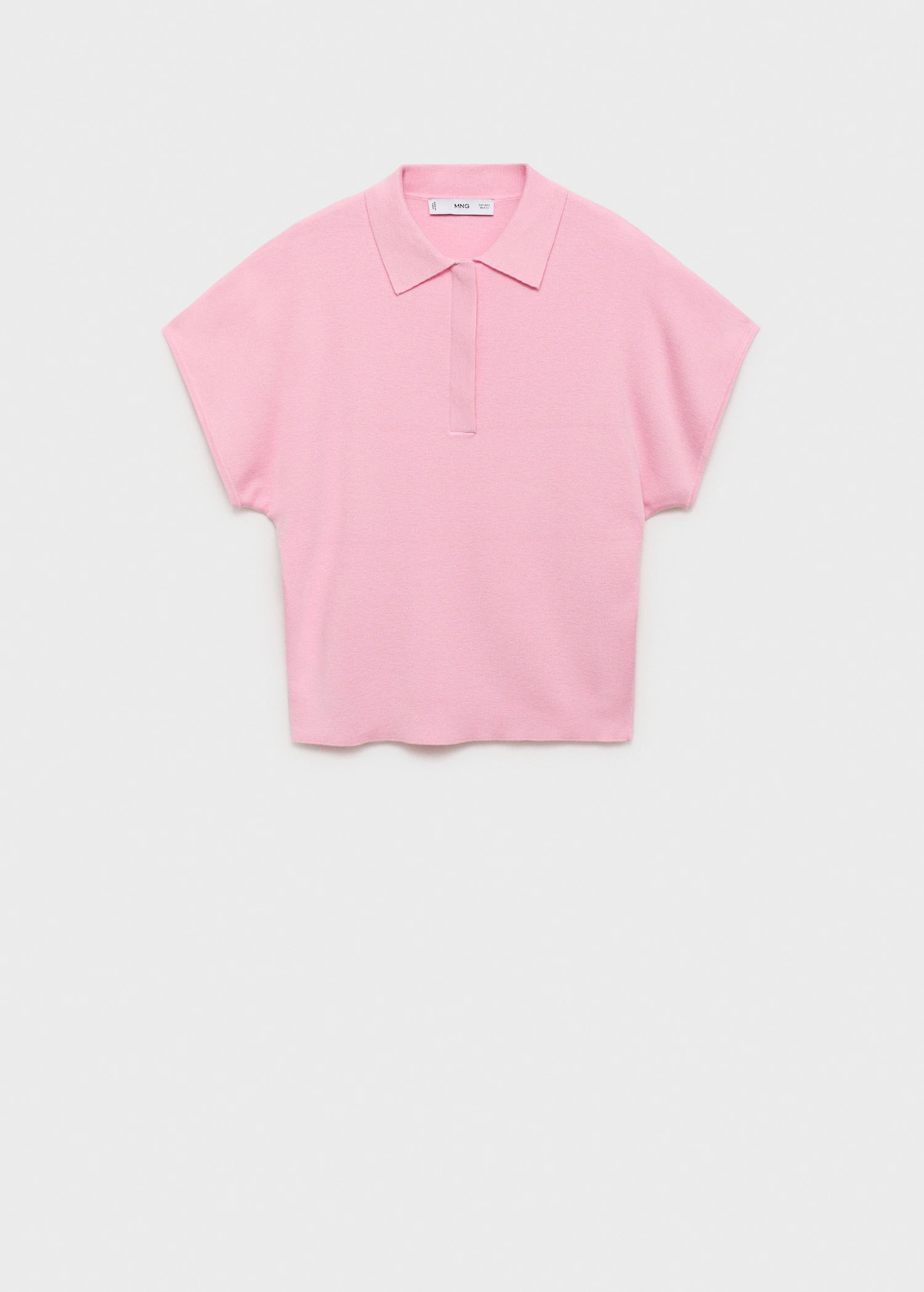 Short Sleeved Polo Neck Sweater