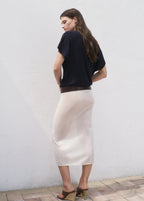 Short Sleeved Polo Neck Sweater