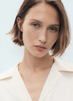 Short Sleeved Satin Shirt