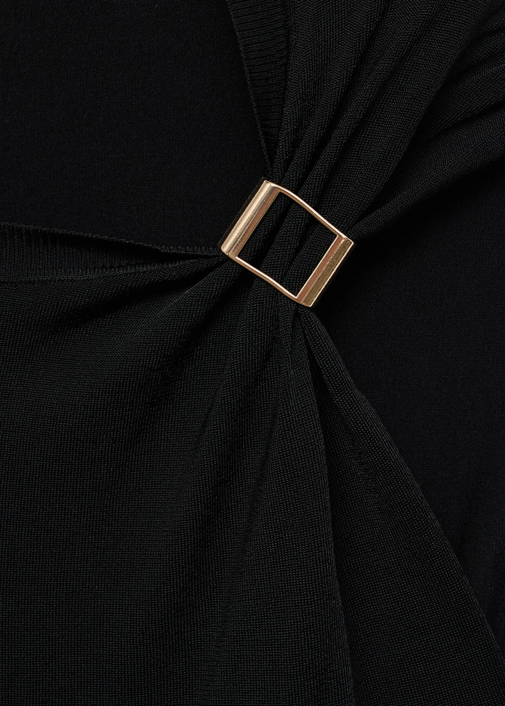 Short Sleeved Sweater With Metallic Detail