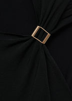 Short Sleeved Sweater With Metallic Detail