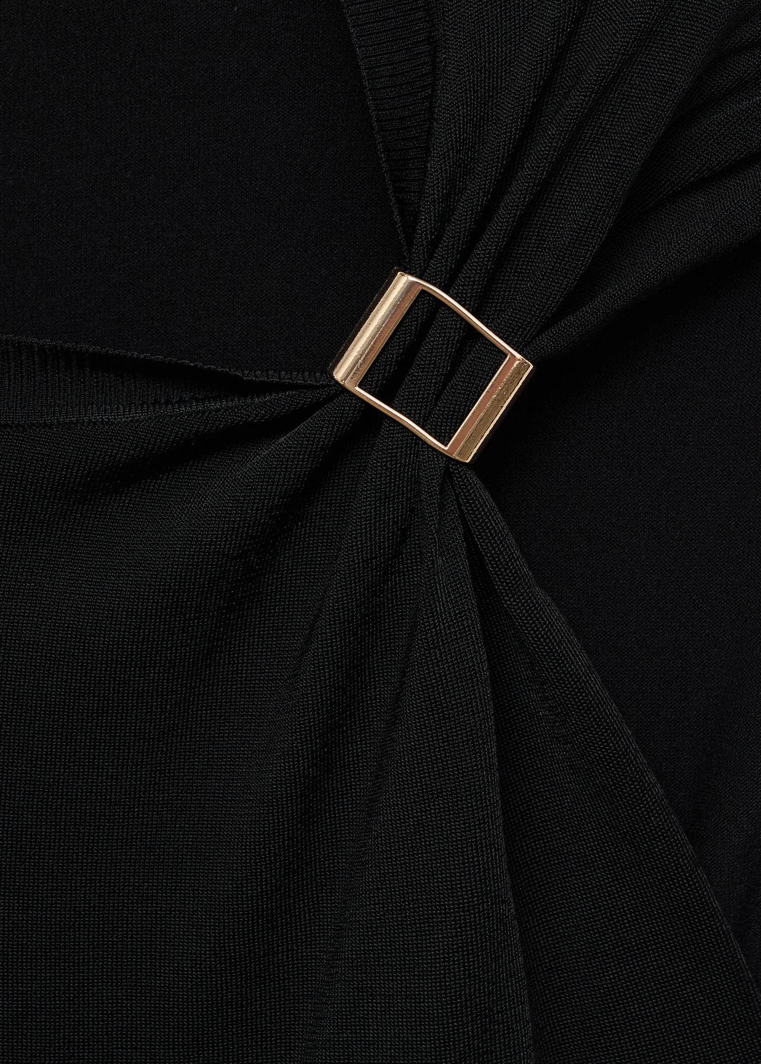 Short Sleeved Sweater With Metallic Detail