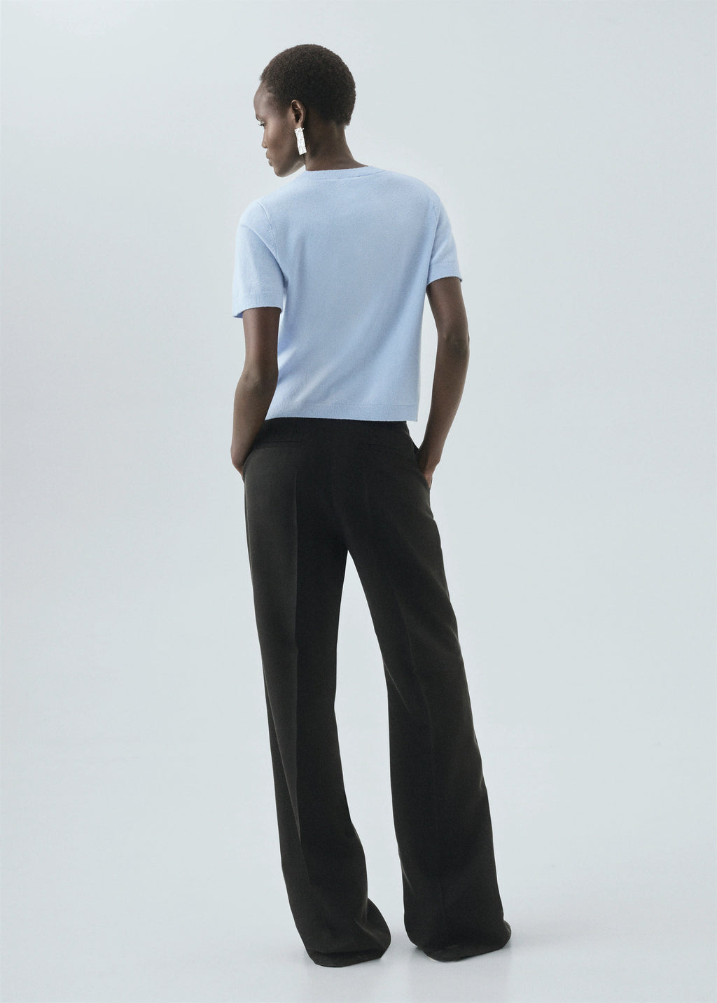 Short Sleeved Wool Sweater