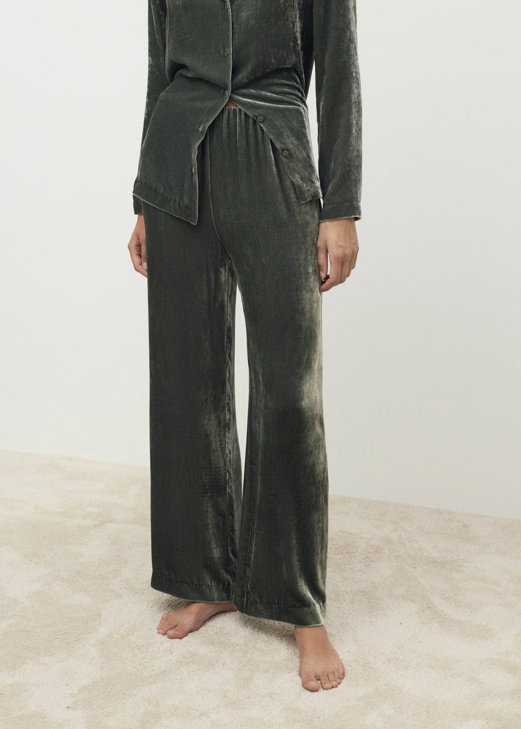 Silk Velvet Trousers