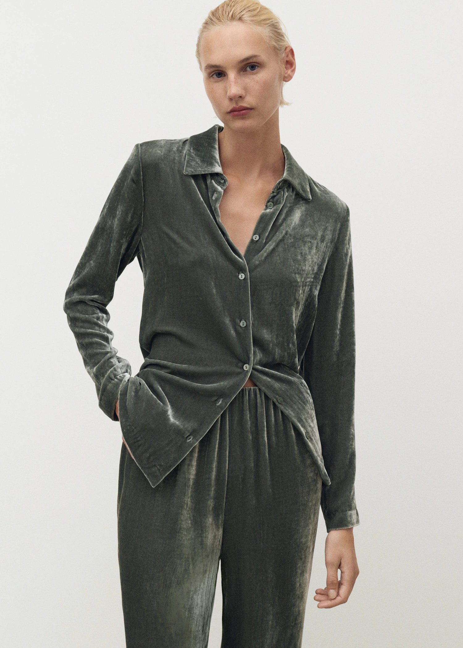 Silk Velvet Trousers