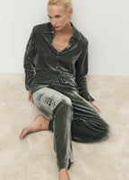 Silk Velvet Trousers