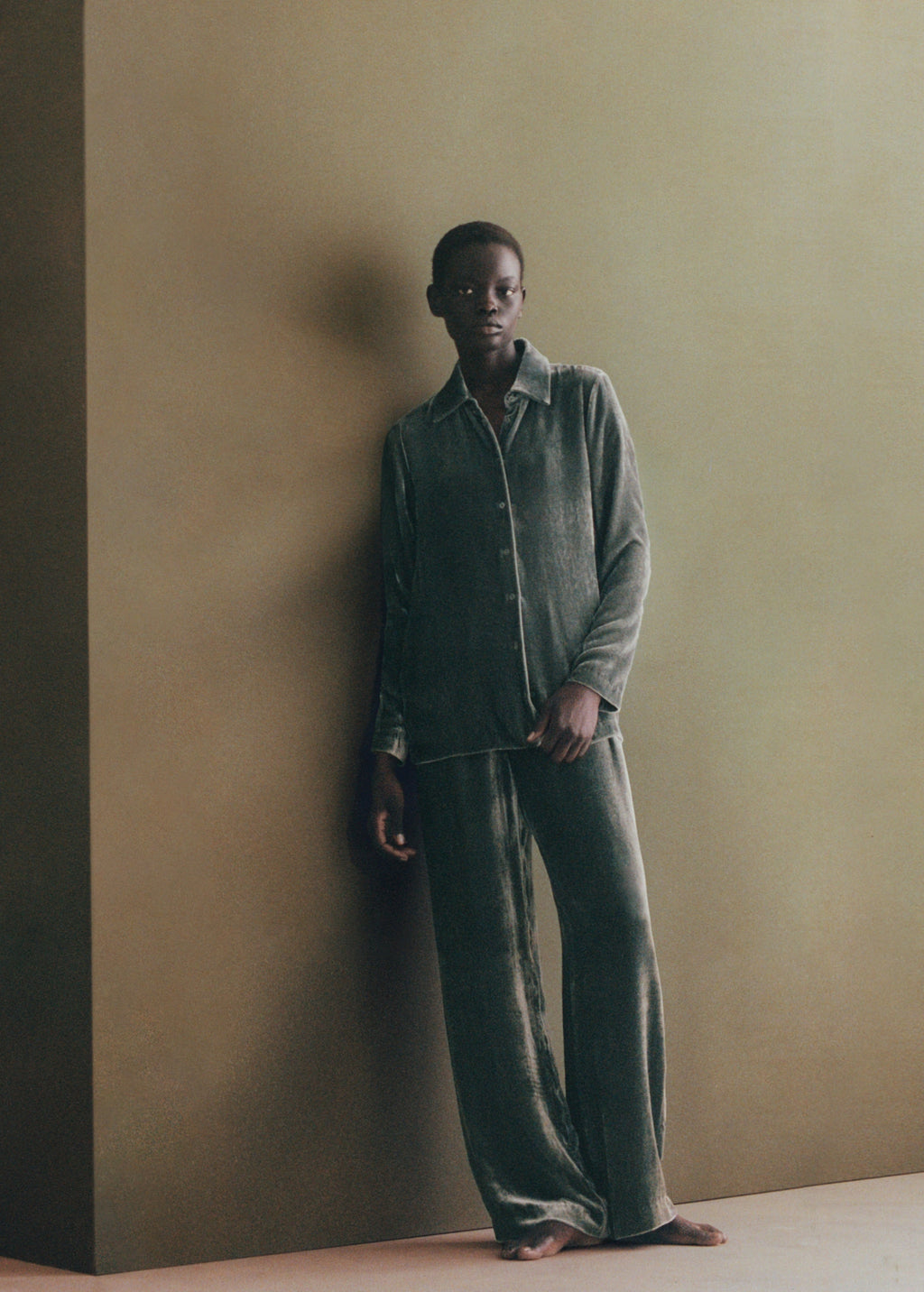 Silk Velvet Trousers