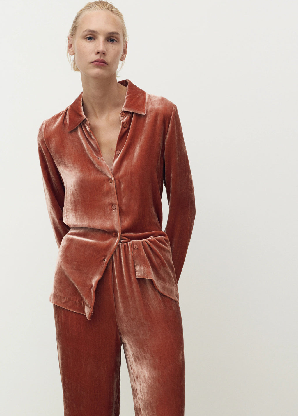 Silk Velvet Trousers