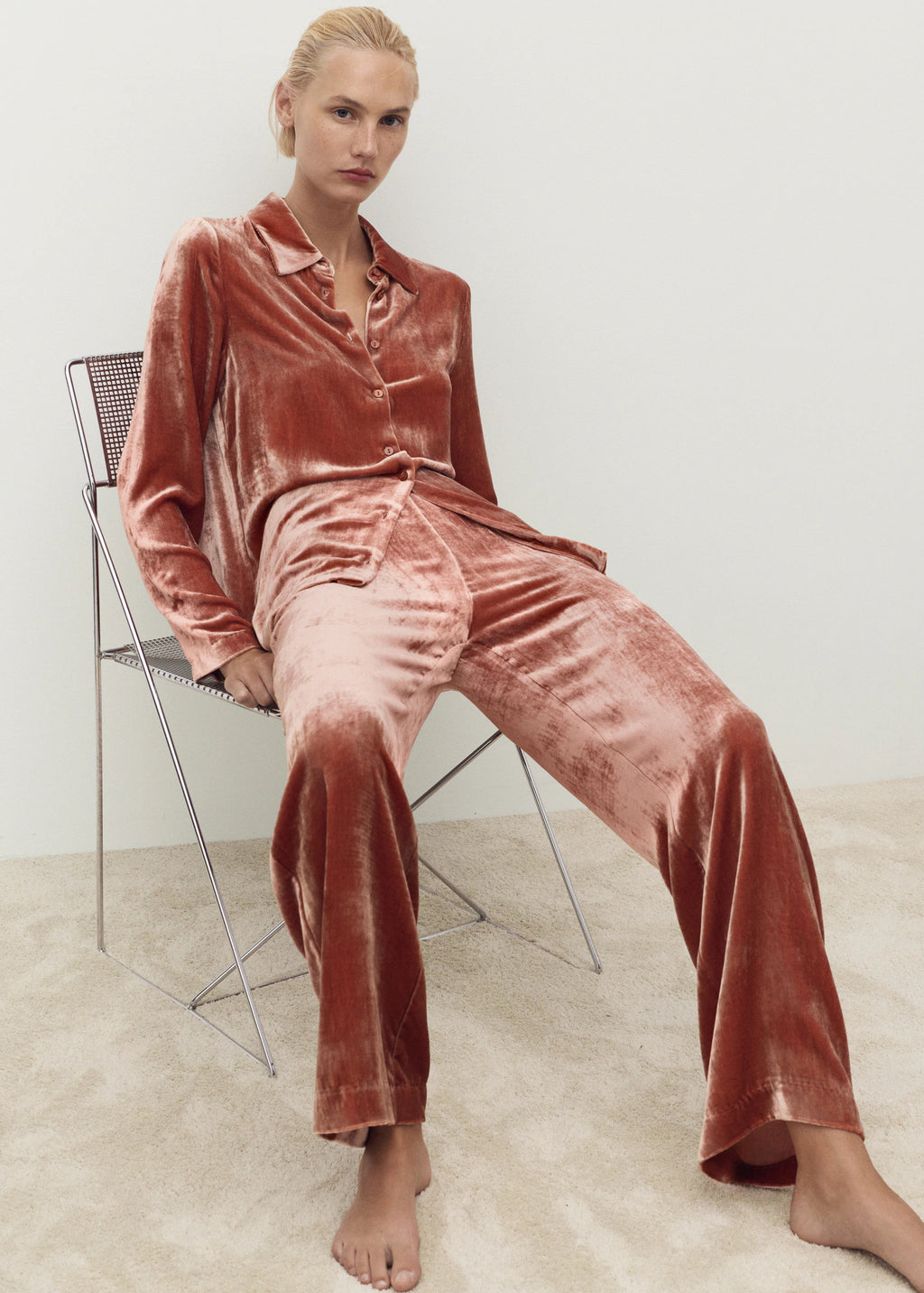 Silk Velvet Trousers