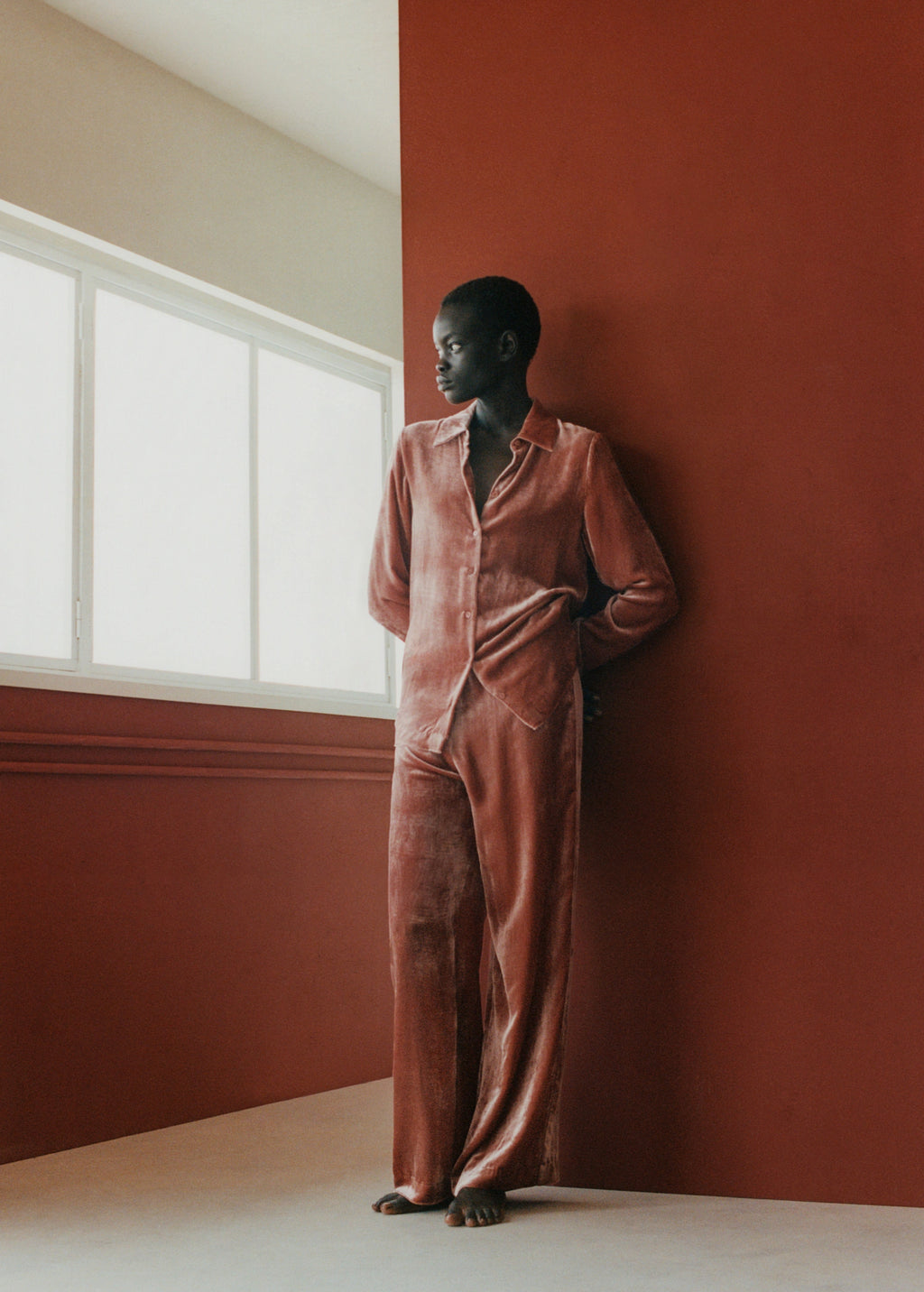 Silk Velvet Trousers