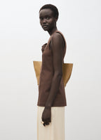 Sleeveless Top With Stitching Detail