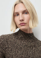 Speckled Perkins Neck Sweater