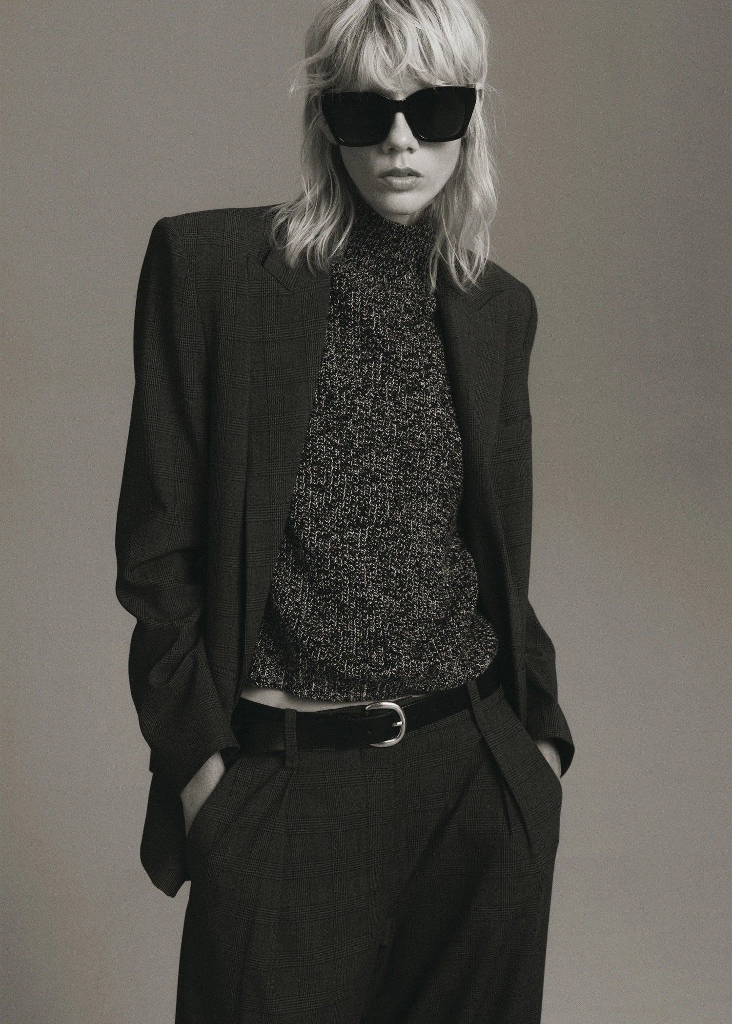 Speckled Perkins Neck Sweater