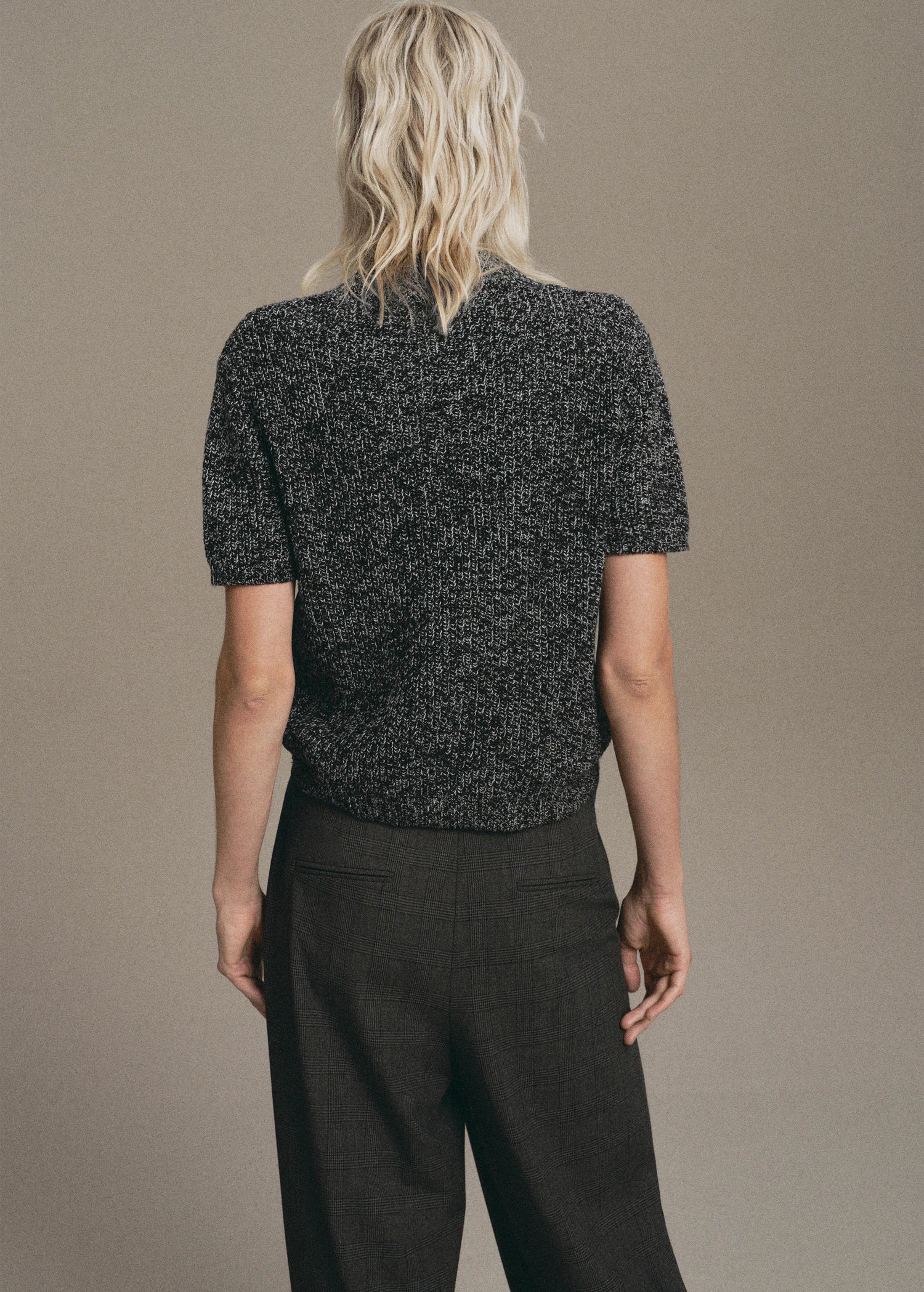 Speckled Perkins Neck Sweater