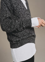 Speckled V Neck Sweater