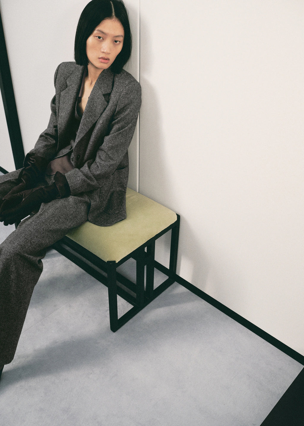 Speckled Wool Blazer With Pockets