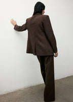 Speckled Wool Blazer With Pockets