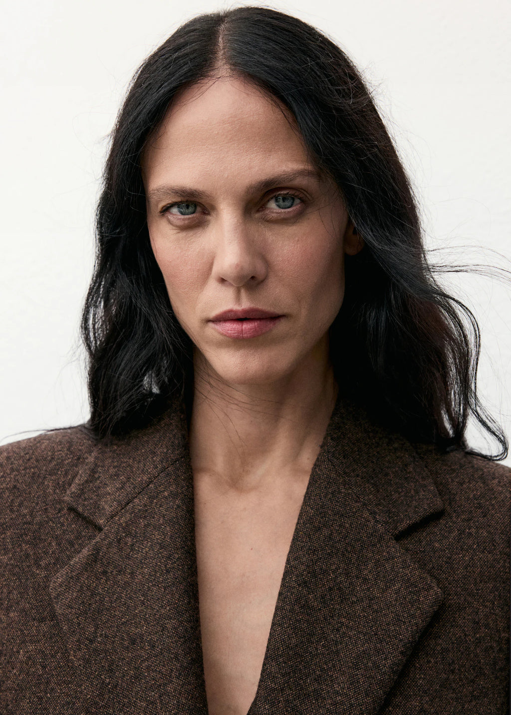 Speckled Wool Blazer With Pockets