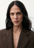 Speckled Wool Blazer With Pockets