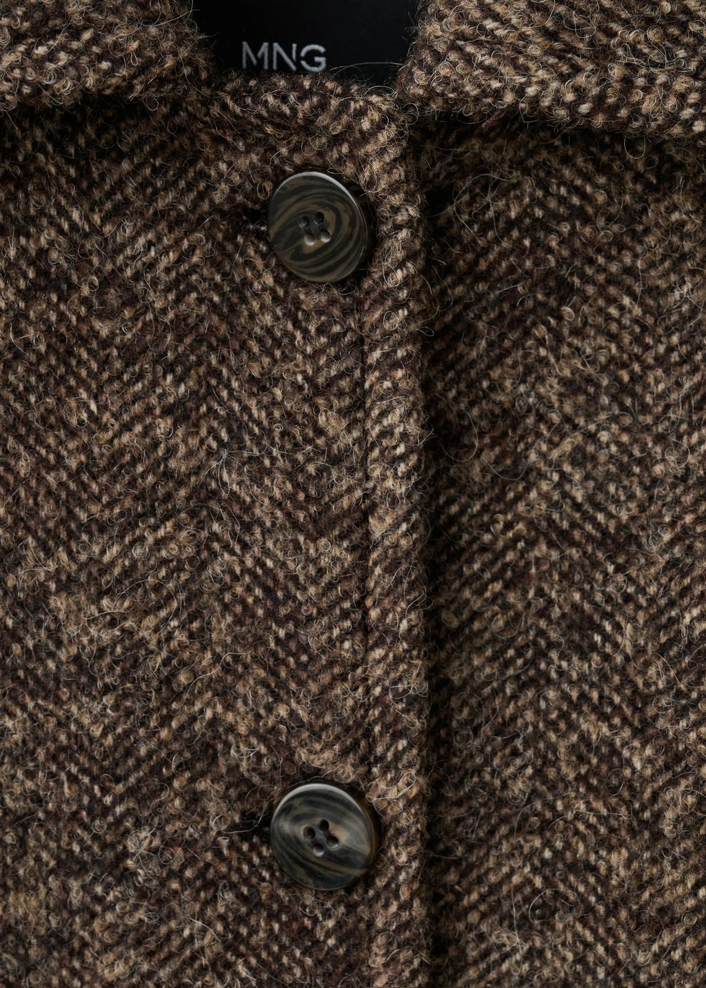 Speckled Wool Overcoat