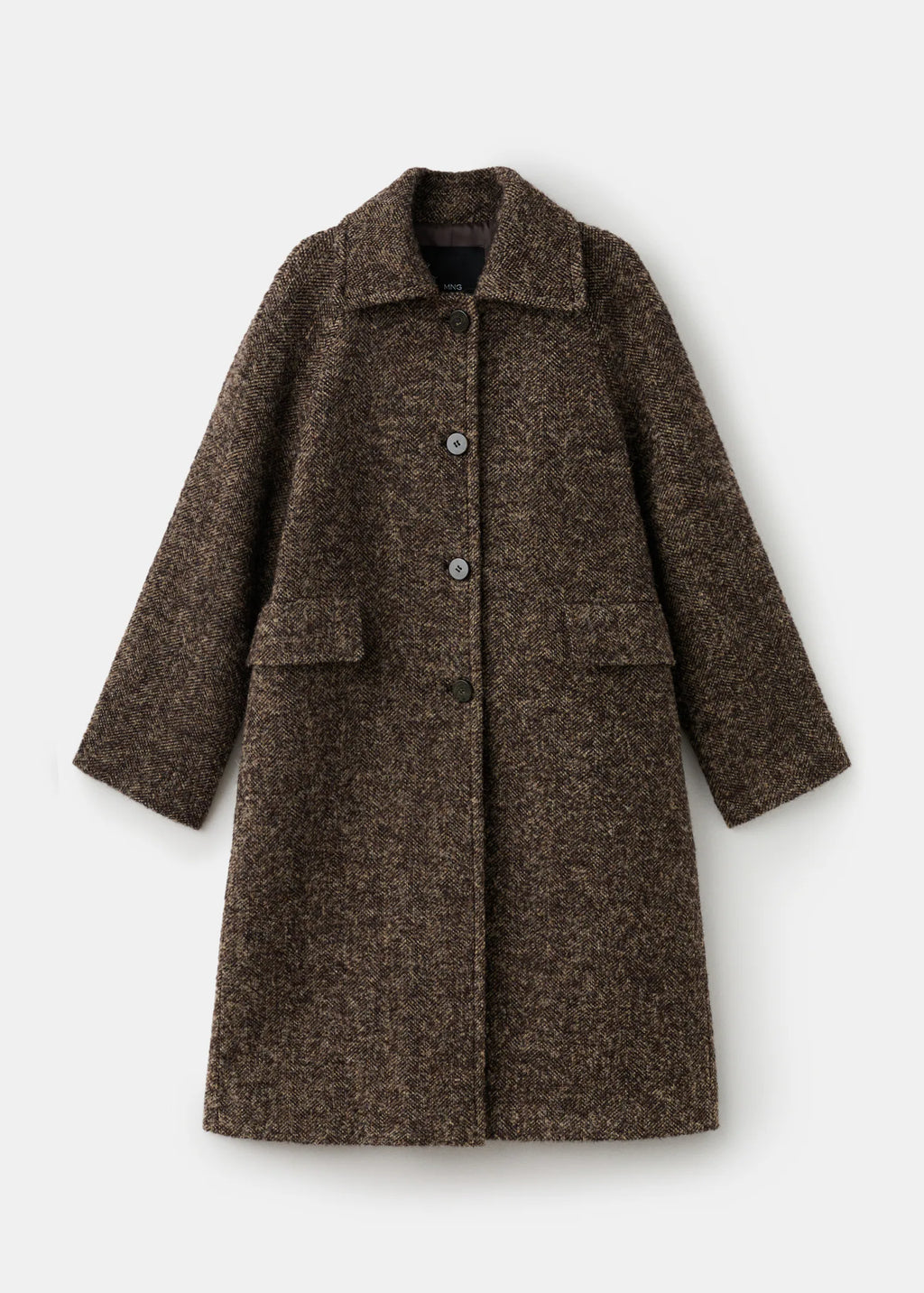 Speckled Wool Overcoat