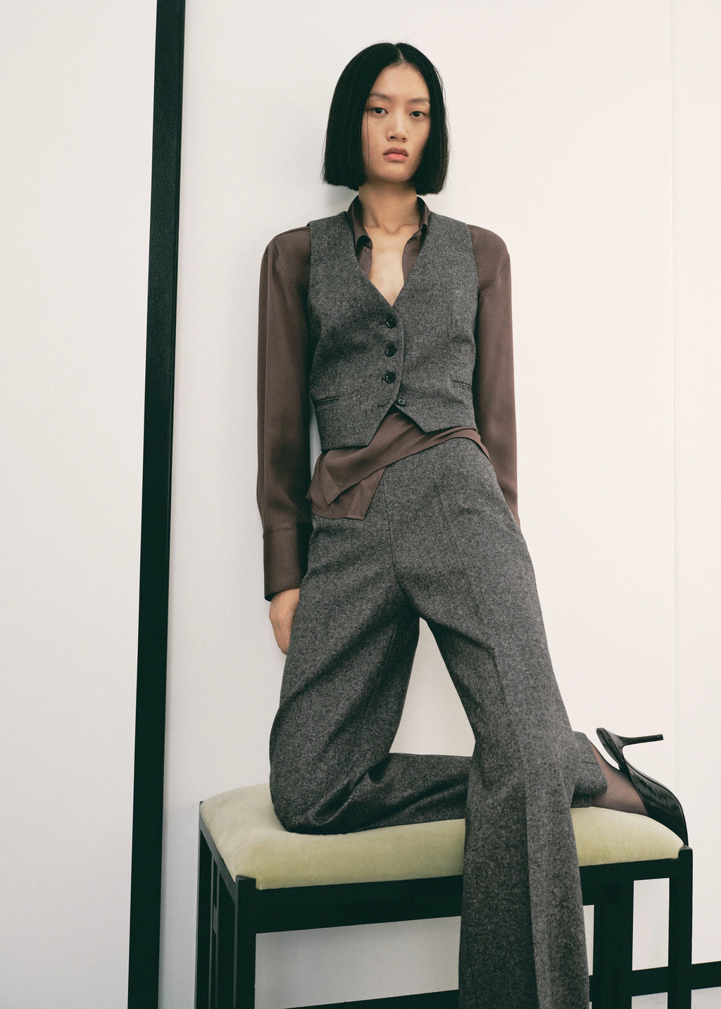 Speckled Wool Waistcoat