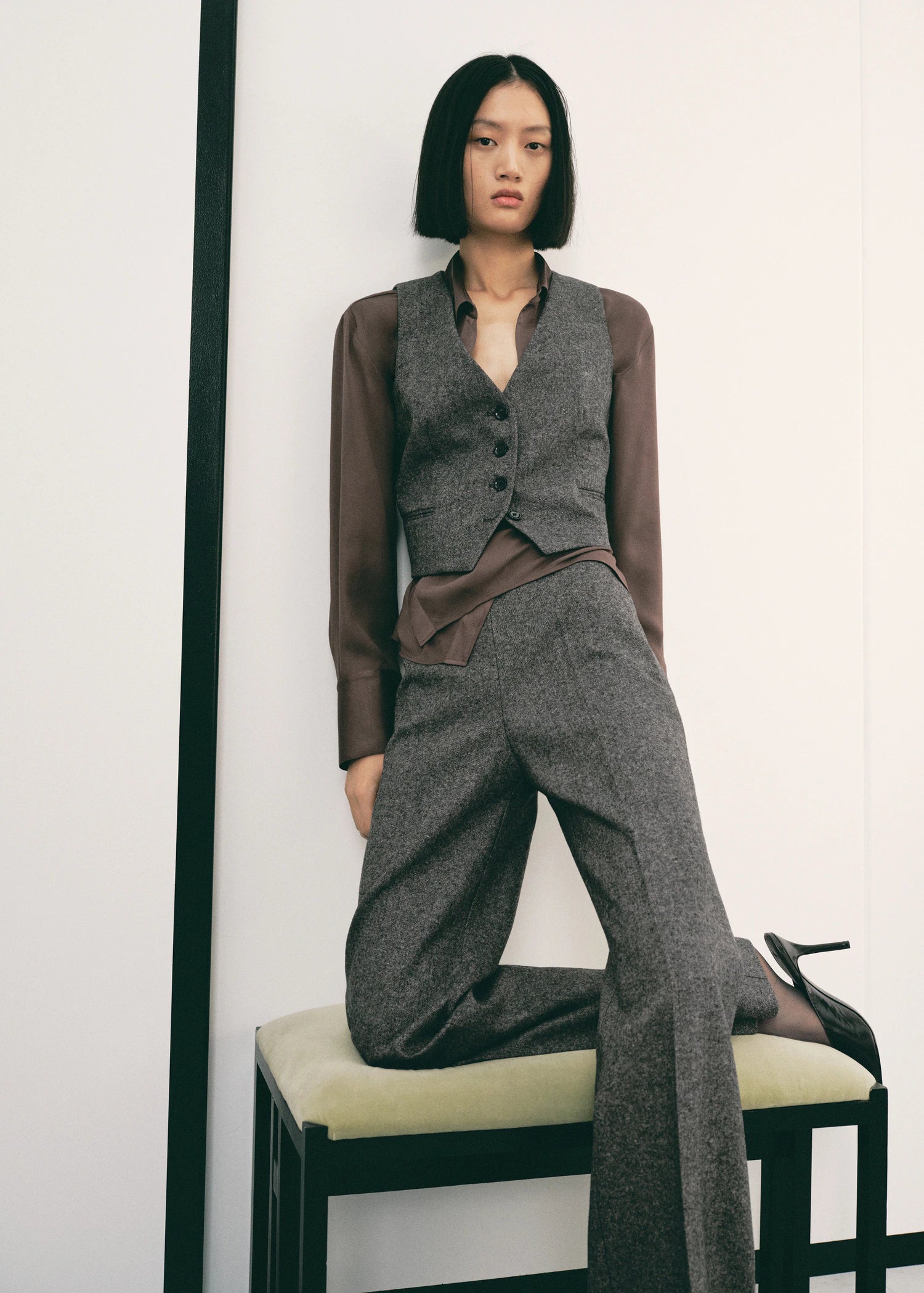 Speckled Wool Waistcoat