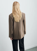 Straight Jacket With Flap Pockets