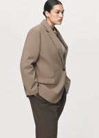 Straight Jacket With Flap Pockets