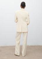 Straight Mid Rise Suit Trousers