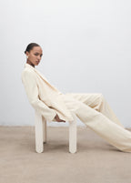 Straight Mid Rise Suit Trousers