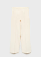 Straight Mid Rise Suit Trousers
