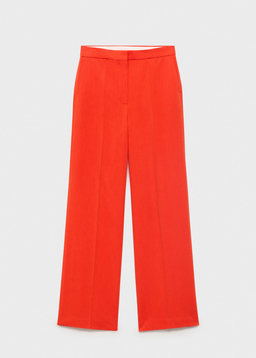 Straight Mid Rise Suit Trousers